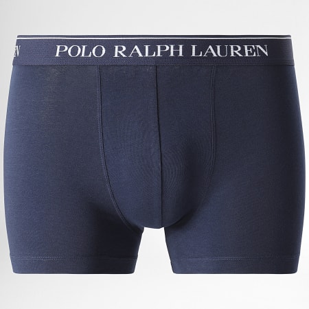 Polo Ralph Lauren - Lot De 3 Boxers Blanc Rouge Bleu Marine