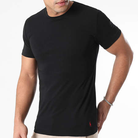 Polo Ralph Lauren - Lote de 2 camisetas negras Original Player