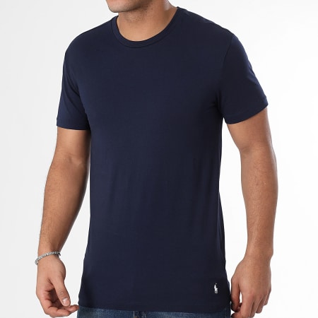 Polo Ralph Lauren - Lote de 2 camisetas Original Player Azul marino
