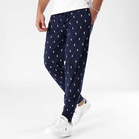 Polo Ralph Lauren - Pantaloni da jogging All Over Player blu navy