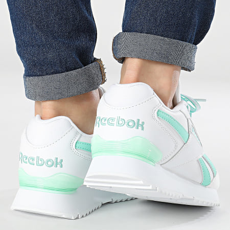 Reebok - Zapatillas Mujer Reebok Glide Ripple Clip 100032994 Footwear White  Hint Mint Pure Grey 1 - Ryses