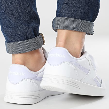 Reebok - Sneakers donna Reebok Court Advance 100033810 White Lucid Lilac Footwear White
