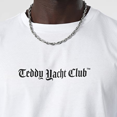 Teddy Yacht Club - Tee Shirt Manches Longues Art Series Dripping Blanc