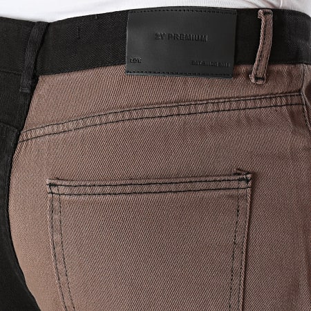 2Y Premium - Jeans larghi neri e marroni