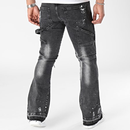 2Y Premium - Jeans flare grigio antracite