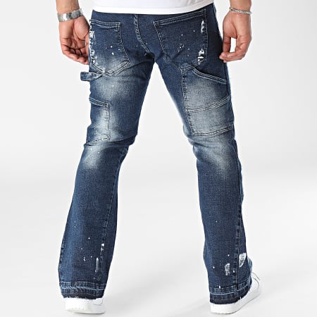 2Y Premium - Jeans flare in denim blu