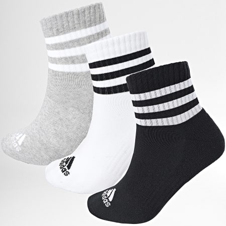 Adidas Sportswear - Confezione da 3 paia di calzini C Spw Mid IC1318 nero bianco grigio erica