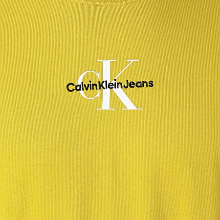 Calvin Klein - Tee Shirt Col Rond 3483 Jaune Moutarde