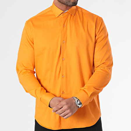 Classic Series - Camicia arancione a maniche lunghe