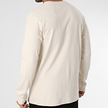 Frilivin - Camiseta de manga larga beige