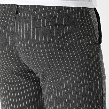 Frilivin - Pantalones chinos a rayas gris marengo