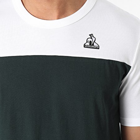 Le Coq Sportif - Maglietta a girocollo con pipistrello 2410644 Verde scuro