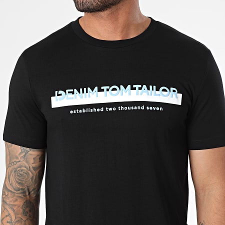 Tom Tailor - Camiseta cuello redondo 1037653 Negro