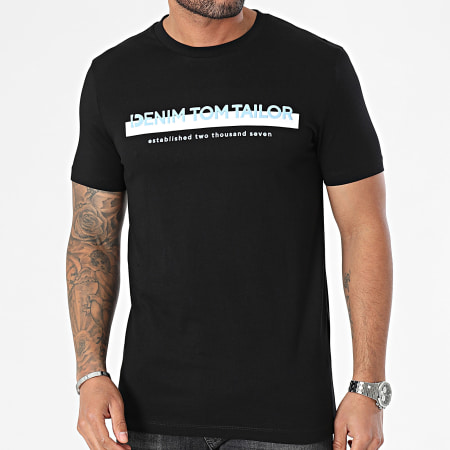 Tom Tailor - Camiseta cuello redondo 1037653 Negro
