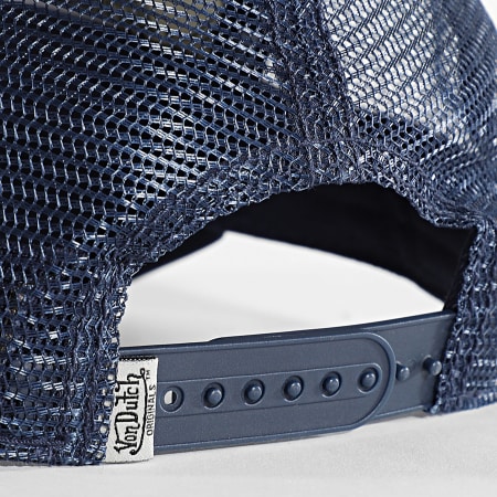 Casquette Tabasco Ajustable Maille - Bleu Marine/blanc Vieilli - Dos à Breloques