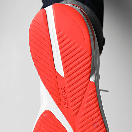 Adidas Performance - Duramo SL Zapatillas IE7968 Calzado Blanco Núcleo Negro Rojo Brillante