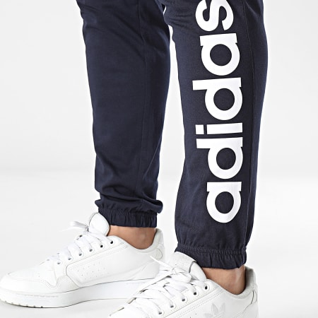 Adidas Sportswear - M Pantaloni da jogging in lino IC0056 blu navy
