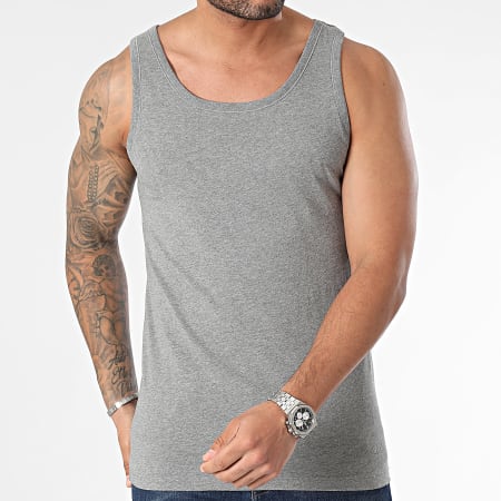 BOSS - Lote de 3 camisetas de tirantes 50475278 Negro Blanco Gris Heather