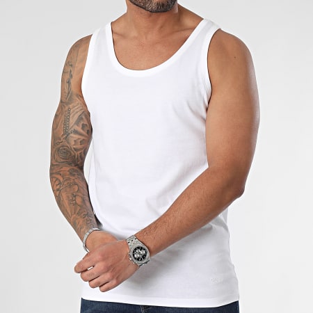 BOSS - Lote de 3 camisetas de tirantes 50475278 Negro Blanco Gris Heather