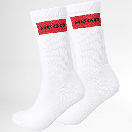 HUGO - Lote de 2 pares de calcetines 50510640 Blanco