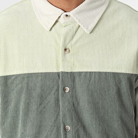 Frilivin - Camicia verde beige