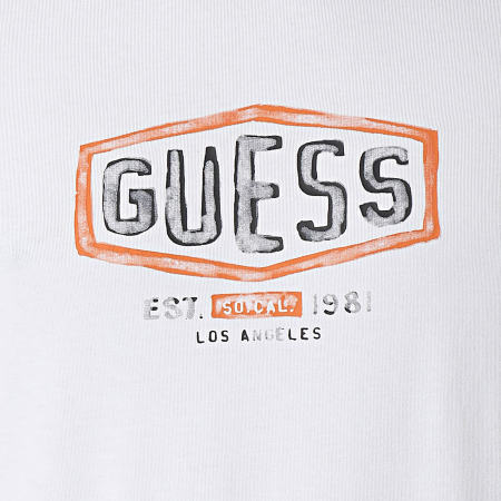 Guess - M4RI33-J1314 Maglietta con scollo rotondo Bianco