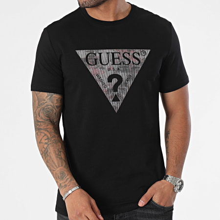 Guess - Tee Shirt Col Rond M4RI29-J1314 Noir