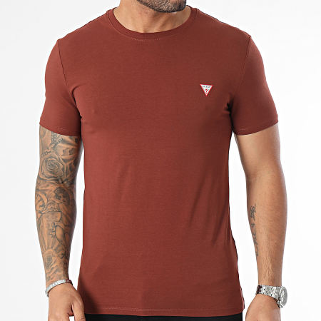 Guess - Camiseta cuello redondo M2YI24-J1314 Marrón
