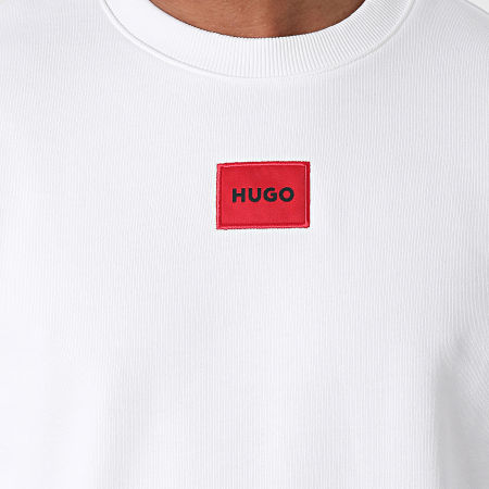 HUGO - Diragol 212 Felpa girocollo 50447964 Bianco Rosso