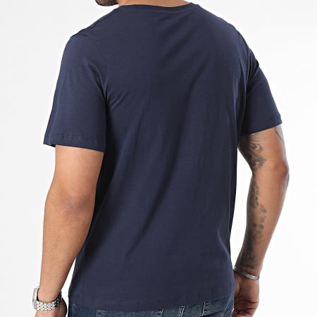 Jack And Jones - Camiseta cuadrada azul marino
