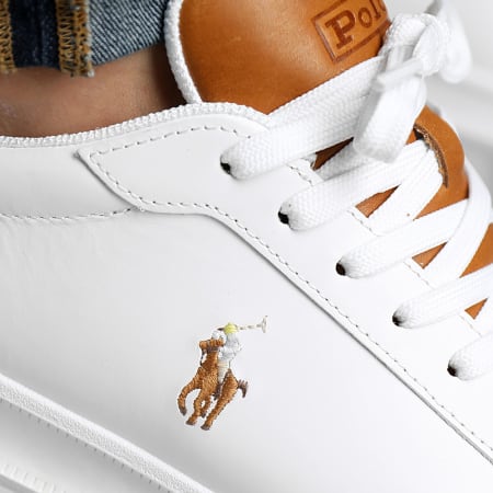Polo Ralph Lauren - Sneakers Heritage Court II Bianco Cammello