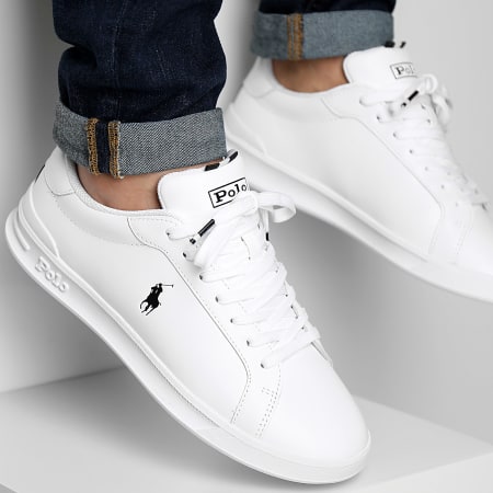 Polo Ralph Lauren - Sneakers Heritage Court II Bianco Nero Bianco