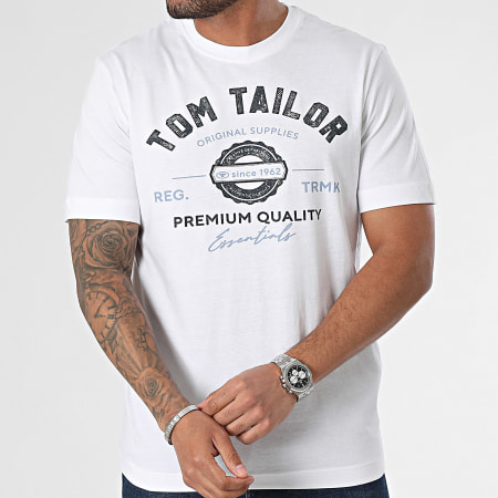 Tom Tailor - Camiseta cuello redondo 1037735 Blanco