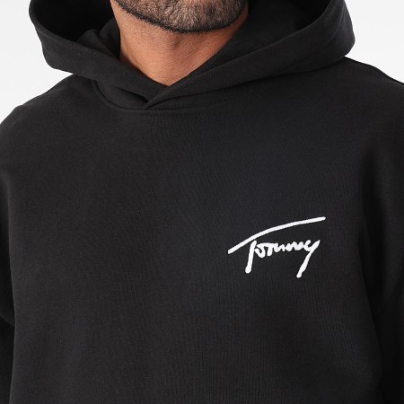 Tommy Jeans - Felpa con cappuccio Signature 7990 Nero