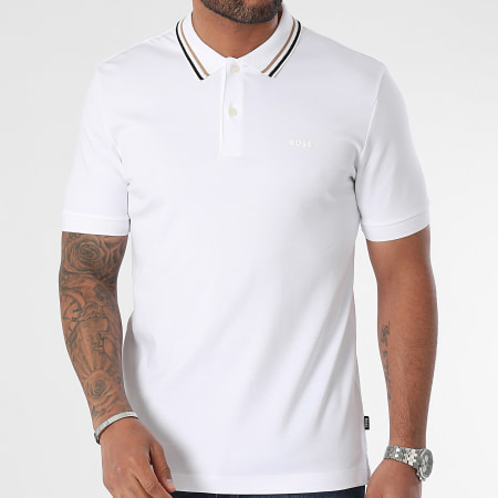BOSS - Polo Manches Courtes Penrose 38 50469360 Blanc