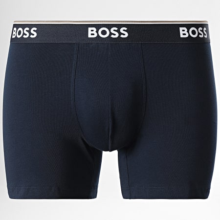 BOSS - Lot De 3 Boxers 50475282 Bleu Roi Bleu Marine Gris Anthracite
