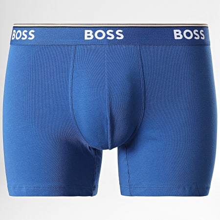 BOSS - Lot De 3 Boxers 50475282 Bleu Roi Bleu Marine Gris Anthracite
