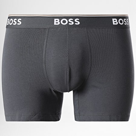 BOSS - Lot De 3 Boxers 50475282 Bleu Roi Bleu Marine Gris Anthracite
