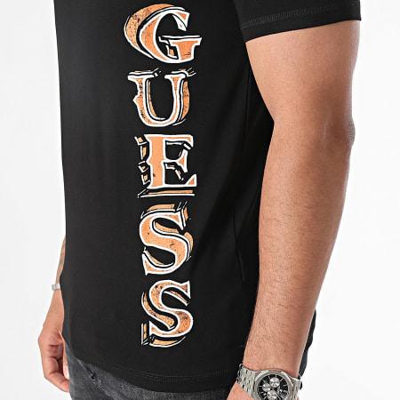 Guess - Tee Shirt Col Rond M4RI30-J1314 Noir