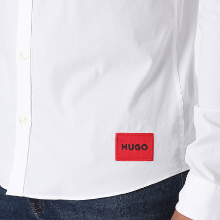 HUGO - Ero3 Camicia a maniche lunghe 50475687 Bianco