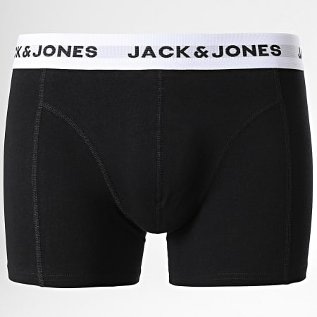 Jack And Jones - Set di 3 boxer neri tinta unita