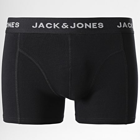 Jack And Jones - Set di 3 boxer neri tinta unita