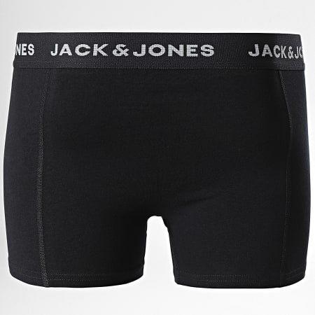 Jack And Jones - Set di 3 boxer neri tinta unita