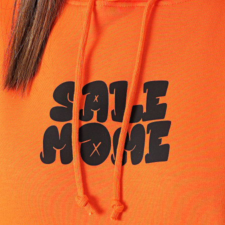 Sale Môme Paris - Sudadera con capucha Graffiti Orange Teddy para mujer