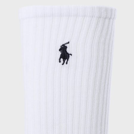 Polo Ralph Lauren - Confezione da 3 paia di calzini bianchi Original Player