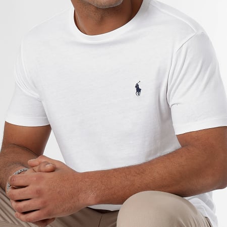 Polo Ralph Lauren - Tee Shirt Custom Slim Fit Blanc