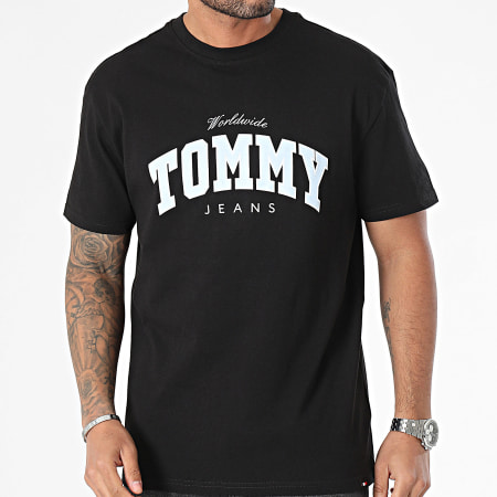 Tommy Jeans - Tee Shirt Col Rond Varsity 8287 Noir