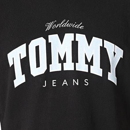 Tommy Jeans - Camiseta Varsity cuello redondo 8287 Negro