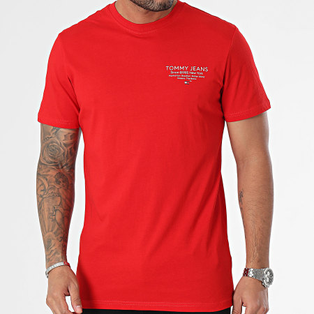 Tommy Jeans - Tee Shirt Slim Essential Graphic 8265 Rouge