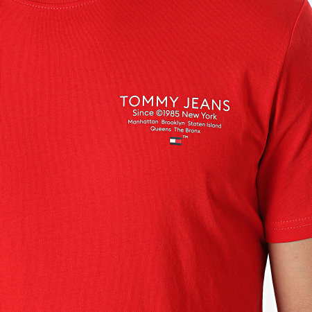 Tommy Jeans - Tee Shirt Slim Essential Graphic 8265 Rouge
